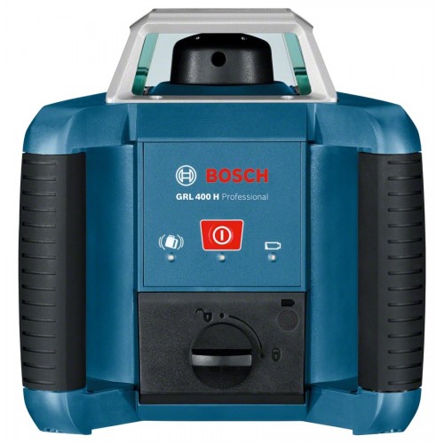Bosch Нівелір лазерний ротаційний Professional GRL 400 H, 20м/з приймачем 400м, ±0.08мм/м, 600 об/хв, IP54, 2кг, кейс, приймач LR1, АКБ, ЗП