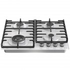 Gorenje Варильна поверхня газова на склі, 60см, чавун, білий Gorenje Варильна поверхня газова на склі, 60см, чавун, білий