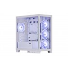 2E Gaming Корпус Fantom GK701W без БЖ 2xUSB3.0, 1xUSBType-C, 4x120мм ARGB, VGA 400мм, LCS ready, контролер з пультом, TG Side/Front Panel, mATX, білий