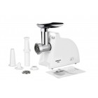 ARDESTO М'ясорубка, 1700Вт, продук.-1.6кг/хв, 2 решітки + для ковб., кеббе, пластик, білий