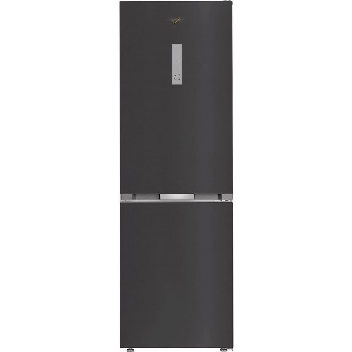 Холодильник Whirlpool з нижн. мороз., 186.5x60х66.3, холод.відд.-210л, мороз.відд.-104л, 2дв., А++, NF, інв., зона нульова, сірий