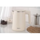 ARDESTO Електрочайник EKL-F1BG, 1л, подвійні стінки, STRIX, бежевий