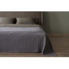 Плед Ardesto Pique 220x230см, 100% бавовна, сірий