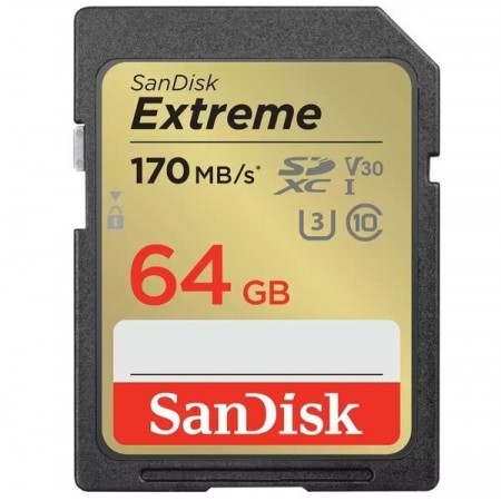 SanDisk Карта пам'яті SD 64GB C10 UHS-I U3 R170/W80MB/s Extr