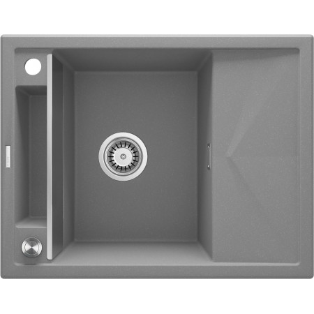 Deante Мийка кухонна Magnetic, граніт, прямокут., з крилом, 