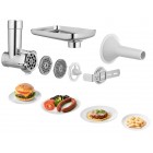 Sencor Кухонна машина 1000Вт, чаша-метал, корпус-пластик, насадок-15, білий