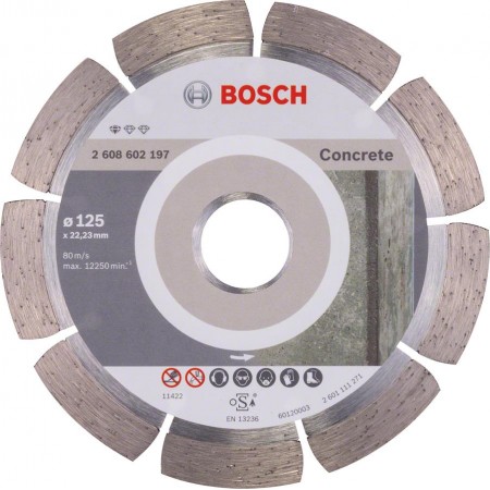 Bosch Диск алмазний Standard for Concrete 125-22.23, по бето