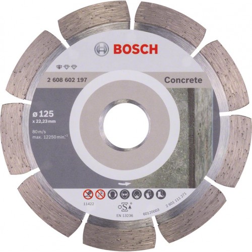 Bosch Диск алмазний Standard for Concrete 125-22.23, по бетону