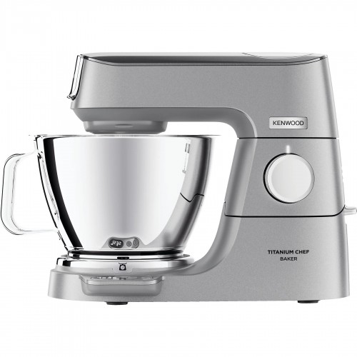 Kenwood Кухонна машина Titanium Chef Baker, 1200Вт, чаша-метал, корпус-метал, насадок-3, вбудовані ваги, дисплей, срібний