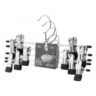 ARDESTO Набір вішаків з прищіпками для штанів 30cm, 5шт, метал, ПВХ, чорний ARDESTO Набір вішаків з прищіпками для штанів 30cm, 5шт, метал, ПВХ, чорний