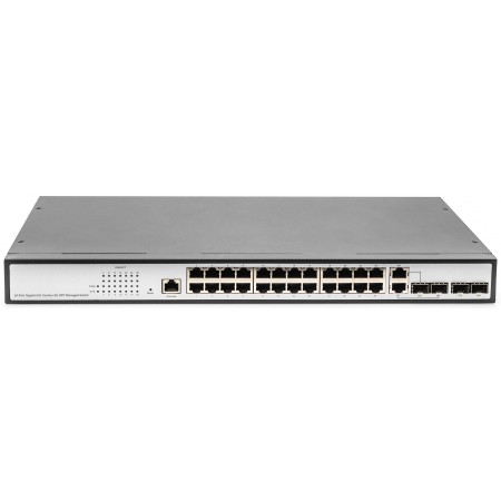 Digitus Комутатор 24 port + 2 combo and 2 SFP uplink, Gigabi