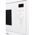 Мікрохвильова піч Hansa вбудовувана, 20л, електр.управл., 800Вт, гриль, дисплей, відкр.кнопкою, білий