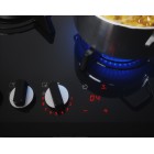 Electrolux Варильна поверхня газова на склі, 60см, чавун, електрон. керування, Hob2Hood, чорний