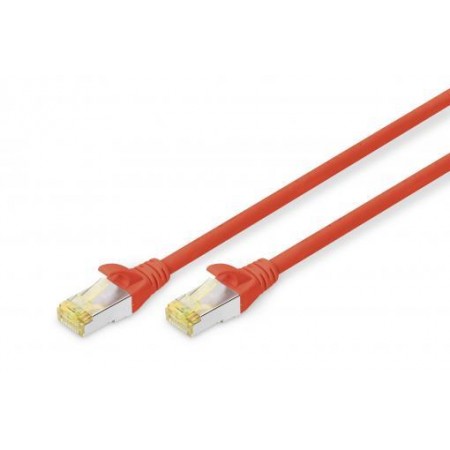 Digitus Патч-корд CAT 6a S-FTP, 1м, AWG 26/7 червоний