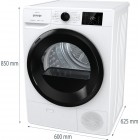Gorenje Сушильна машина DNE82/GN тепловий насос