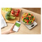 Sencor Ваги кухонні, 10кг, підключення до смартфону, AAAx2, сірий