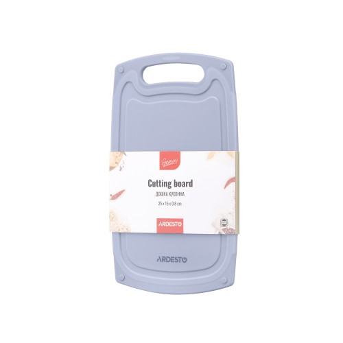 ARDESTO Дошка кухонна Gemini, 25х15х0.8см, пластик, сірий ARDESTO Дошка кухонна Gemini, 25х15х0.8см, пластик, сірий