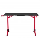 2E Gaming Стіл комп'ютерний OTOROSHI, 120х60x75см, чорно-червоний