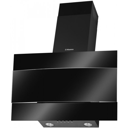 Витяжка Hansa похила, скло+метал, 60см, 280м.куб/год, чорний метал Витяжка Hansa похила, скло+метал, 60см, 280м.куб/год, чорний метал