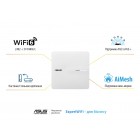 ASUS Точка доступу ExpertWIFI EBA63 AX3000, 1xGE LAN, PoE, MESH