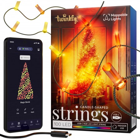 Twinkly Гірлянда Smart LED Twinkly Strings Candle RGB 100 IP