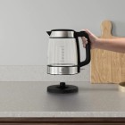 Electrolux Електрочайник, 1,7л, Strix, скло, чорний+нерж Electrolux Електрочайник, 1,7л, Strix, скло, чорний+нерж