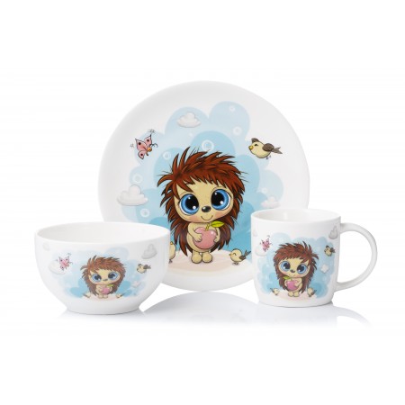 Набір дитячого посуду Ardesto Sweet hedgehog, 3 предмети, по