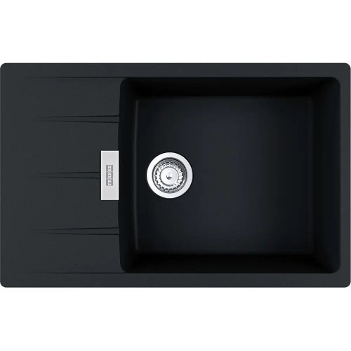 Franke Мийка кухонна Centro, фраграніт, прямокутник, з крилом, 780х500х200мм, чаша - 1, накладна, CNG 611-78 XL , онікс