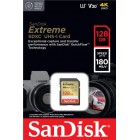 SanDisk Карта пам'яті SD 128GB C10 UHS-I U3 R180/W90MB/s Extreme V30
