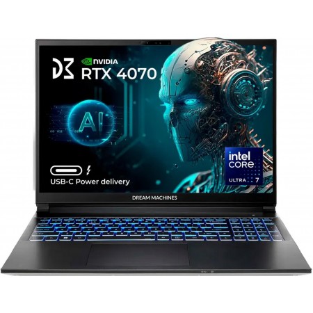 Ноутбук Dream Machines RG4070-16 16FHD+ IPS, Intel U7-155H, 