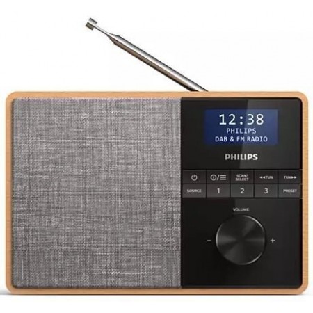 Philips Радіогодинник TAR5505 FM/DAB+, 5W, LCD, Wireless