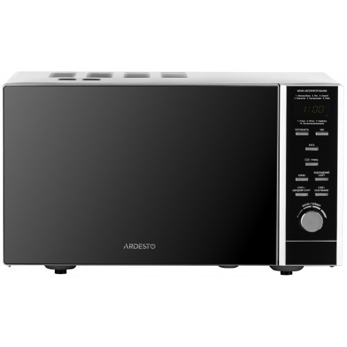 ARDESTO Мікрохвильова піч, 23л, електр.управл., 900Вт, гриль, дисплей, відкр.кнопкою, чорний