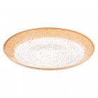 ARDESTO Тарілка десертна Siena, 19см, порцеляна, біло-жовтий ARDESTO Тарілка десертна Siena, 19см, порцеляна, біло-жовтий