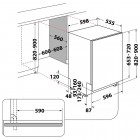 Whirlpool Посудомийна машина вбудовувана, 14компл., A+++, 60см, дисплей, 3й кошик, білий Whirlpool Посудомийна машина вбудовувана, 14компл., A+++, 60см, дисплей, 3й кошик, білий