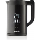 Gorenje Електрочайник 1.7л, подвійні стінки, LED дисплей, Strix контроль, чорний Gorenje Електрочайник 1.7л, подвійні стінки, LED дисплей, Strix контроль, чорний