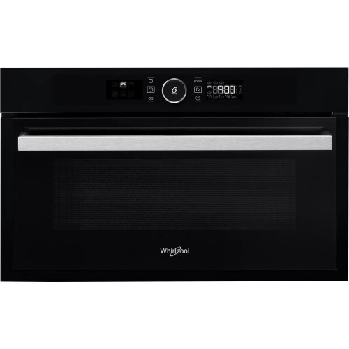 Whirlpool Мікрохвильова піч вбудована, 31л, електронне упр., 1000Вт, гриль, дисплей, чорний