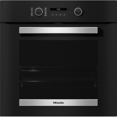 Духова шафа Miele H 2465 BP OBSW/EDST-LOOK електрична, 76л, A+, дисплей, конвекція, піроліз, телескопічні напрямні, чорний