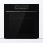 Gorenje Духова шафа електрична, 77л, A+, пара, дисплей, піроліз, чорний