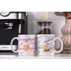 Чашка Ardesto Hello, 330мл, кераміка, біло-рожевий Чашка Ardesto Hello, 330мл, кераміка, біло-рожевий