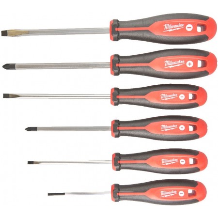 Milwaukee Викрутки набір 6шт, магнітні, SL,PH Milwaukee Викрутки набір 6шт, магнітні, SL,PH