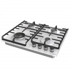 Gorenje Варильна поверхня газова на склі, 60см, чавун, білий Gorenje Варильна поверхня газова на склі, 60см, чавун, білий