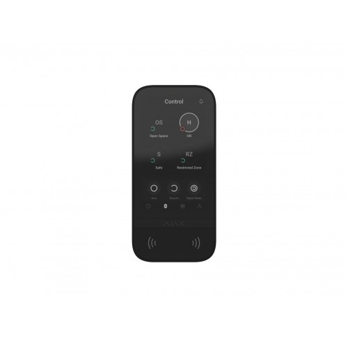Ajax Клавіатура з сенсорним дисплеєм KeyPad TouchScreen, jeweller, бездротовий, чорний