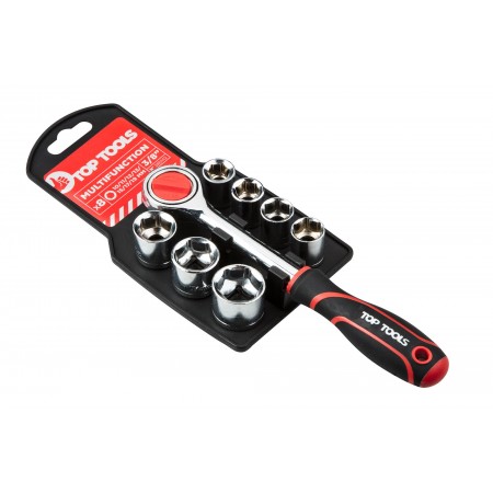 Top Tools Набір торцевих головок, 3/8