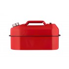 2E Каністра паливна горизонтальна 20л метал 0.8мм, 3.1кг, червоний