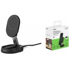Belkin Зарядний пристрій бездротовий 15Вт Magnetic Stand Qi2, адаптер 20Вт USB-C, чорний Belkin Зарядний пристрій бездротовий 15Вт Magnetic Stand Qi2, адаптер 20Вт USB-C, чорний