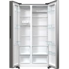 Gorenje Холодильник SBS 179х67х92см, 2 двері, 356( 191)л, А++, NF+, Інв. , зона св-ті, зовн. диспл, матовий сірий