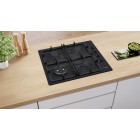 Bosch Варильна поверхня газова, 60см, чавун, WOK,чорний