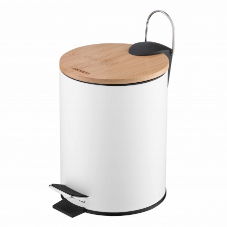 Відро для сміття Ardesto Minimalism з педаллю, 3л, метал, пл