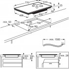 Electrolux Варильна поверхня індукційна, 80см, розширена зона, датчик кипіння, Hob2Hood, чорний матовий