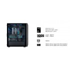 SilverStone Корпус FARA FA511Z-BG, без БЖ, 2xUSB3.0, 3x120mm ARGB fan, TG Side Panel, ARGB light strip, ATX, Black